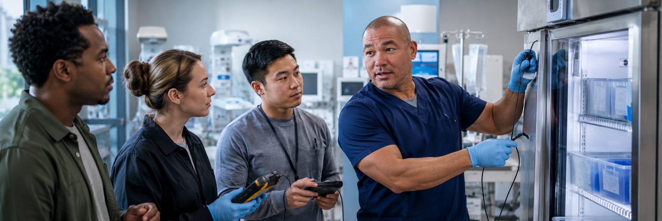 Clinical laboratory analyzer service and maintenance | BiomedRx HTM services Clinical laboratory analyzer service and preventive maintenance by biomedical technicians